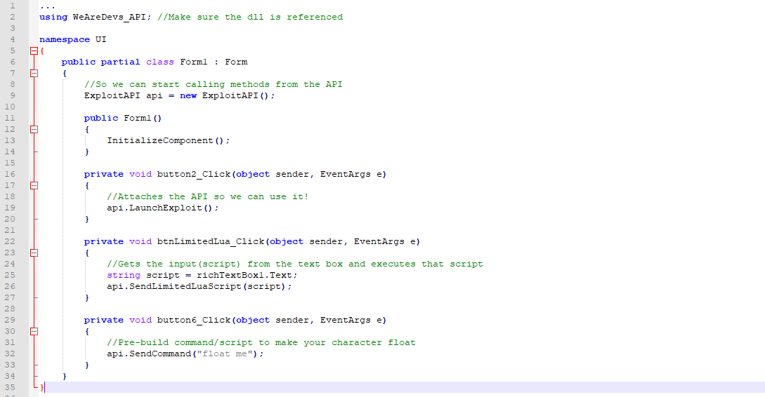 WeAreDevs API v1 code example